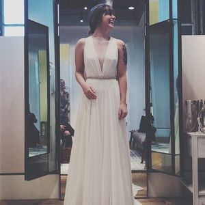 Jenny Yoo Ivory Wedding Dress- Never Worn
